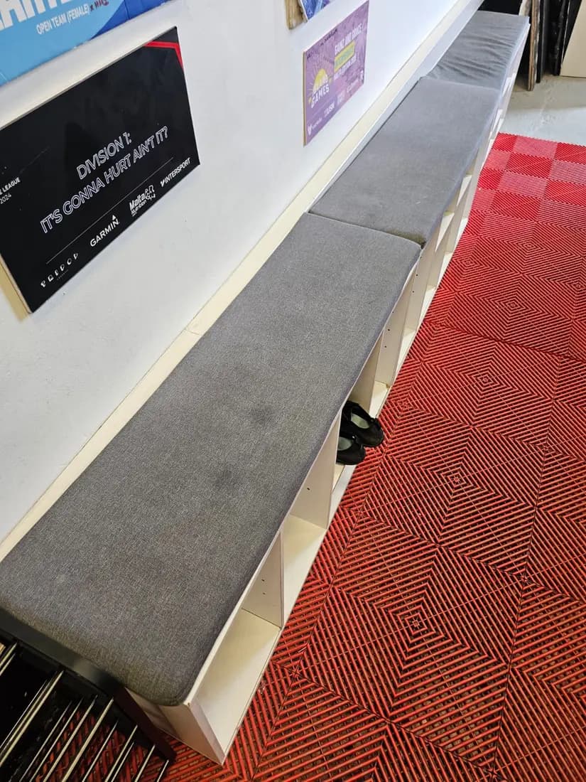 office bench cushion before cleaning by ARA Clean Malta