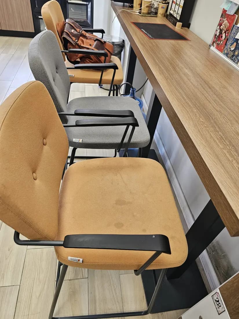 office breakout chairs before cleaning by ARA Clean Malta