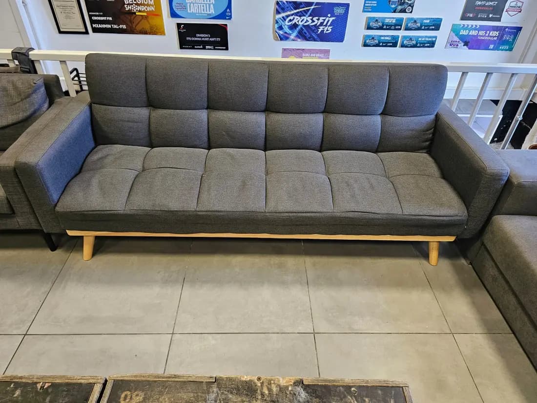 office reception sofa before cleaning by ARA Clean Malta